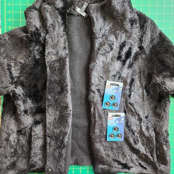 EILEEN FISHER Faux Fur Jacket~XL - Picture 9 of 13